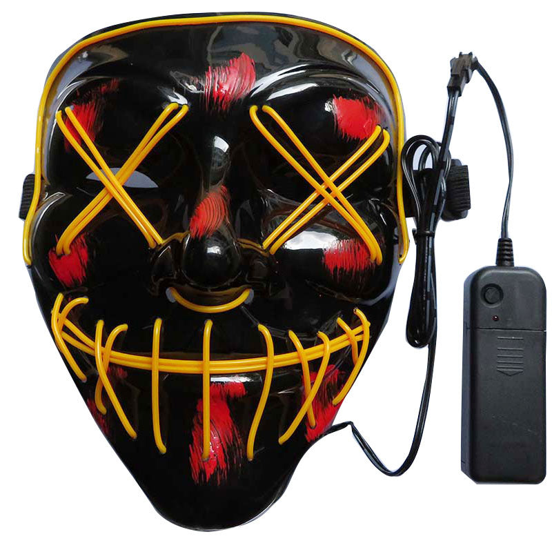 Halloween EL Light-Up Scary Mask for Parties