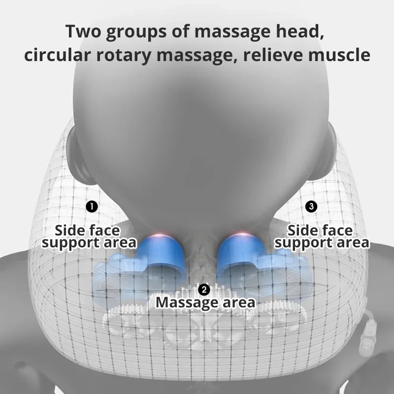 U-shaped neck massager, USB charging portable home car travel electric pillow suitable for relaxing the neck and shoulders
