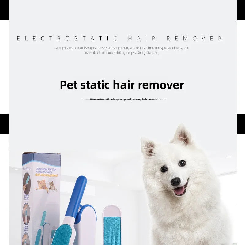 Pet brush shaving cleaning hair remover dog hair brush cat sticky hair cleaner