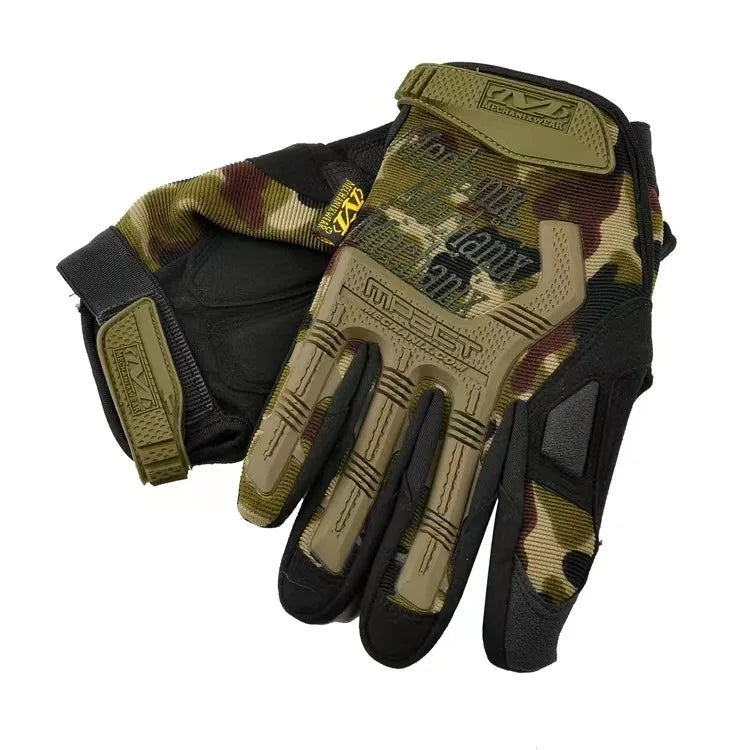 Tactical Semi Full Finger Super Technician Long Finger Outdoor Sports Cycling Fitness Touch Screen Anti Slip Gloves