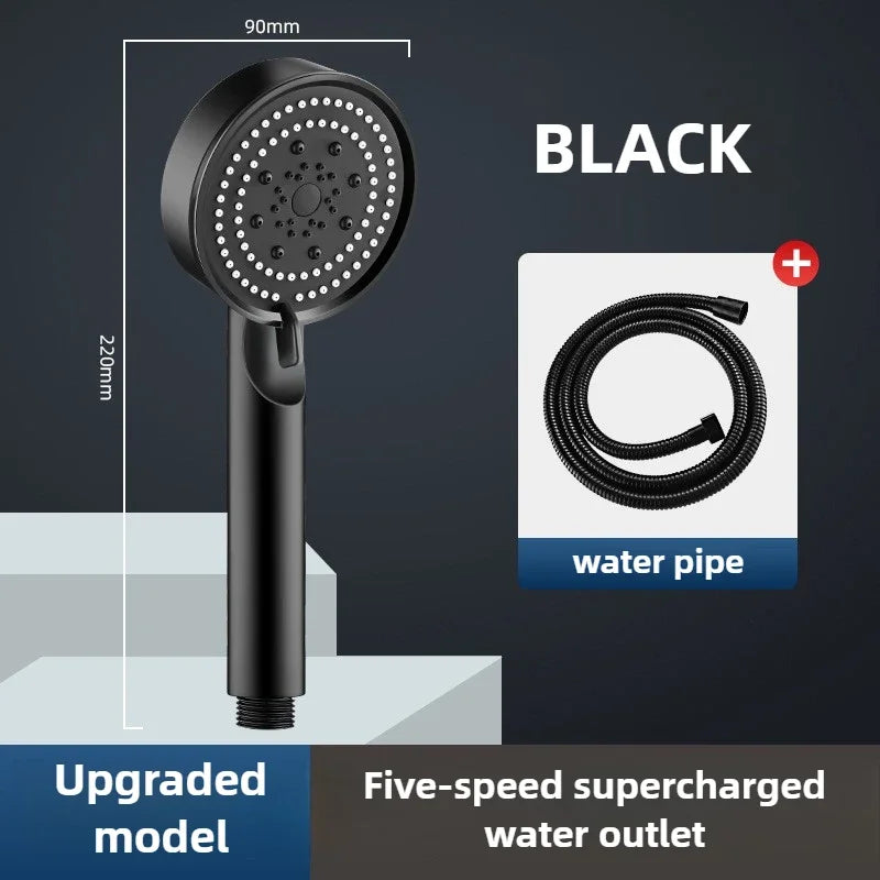 High Pressure Shower Head 3 Modes Adjustable Filter Shower Head Set New Bathroom Shower Head Accessories Sprayer