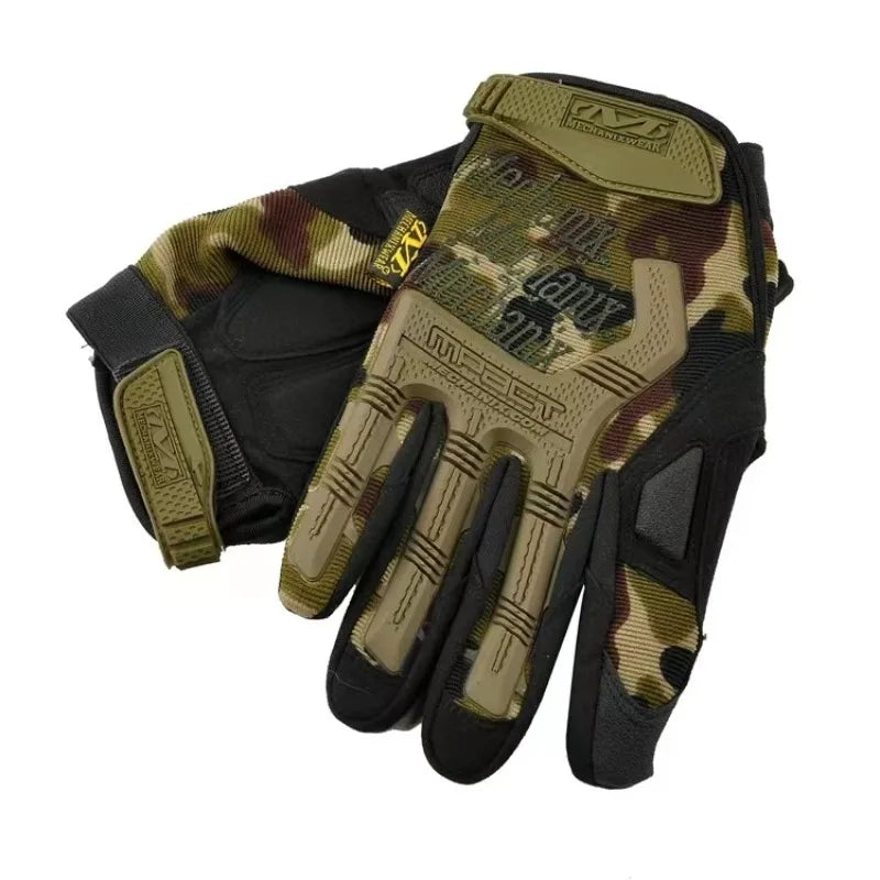 Tactical Semi Full Finger Super Technician Long Finger Outdoor Sports Cycling Fitness Touch Screen Anti Slip Gloves