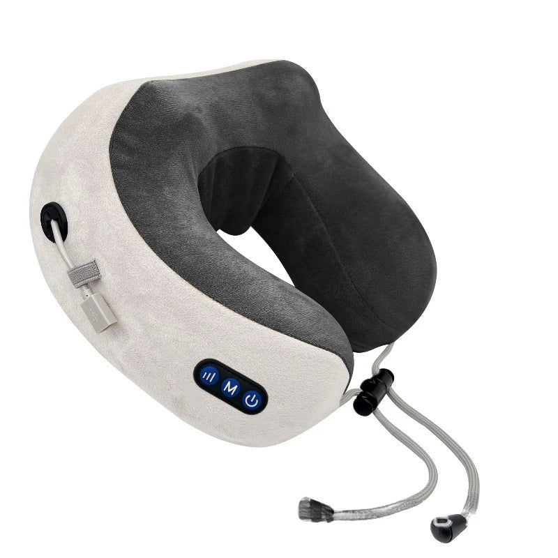 U-shaped neck massager, USB charging portable home car travel electric pillow suitable for relaxing the neck and shoulders