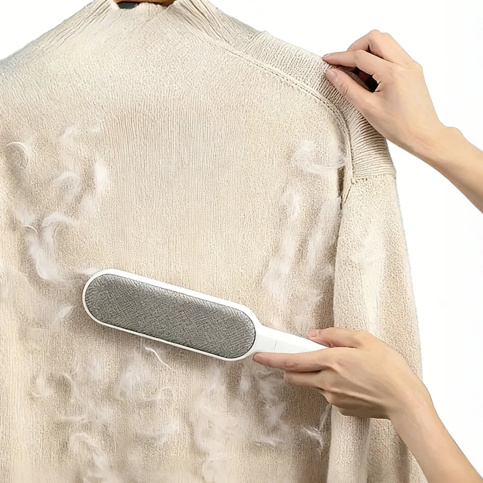 Pet Hair Reusable Lint Brush - Washable Double-Sided Static for Sofa Carpet Clothes