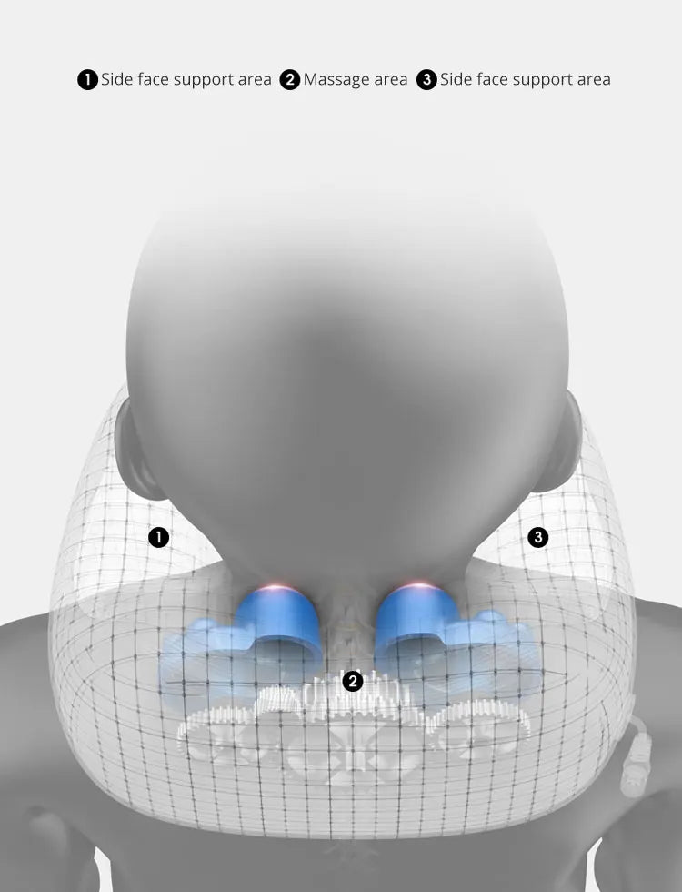 U-shaped neck massager, USB charging portable home car travel electric pillow suitable for relaxing the neck and shoulders